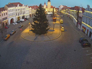 Město Žatec - Náměstí Svobody - 7.1.2026 v 07:45 Město Žatec - Náměstí Svobody - 7.1.2026 v 07:45