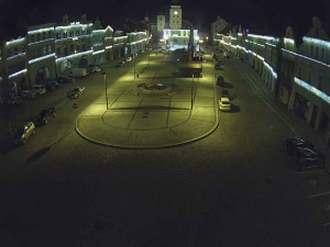 Město Žatec - Náměstí Svobody - 7.1.2026 v 20:15 Město Žatec - Náměstí Svobody - 7.1.2026 v 20:15