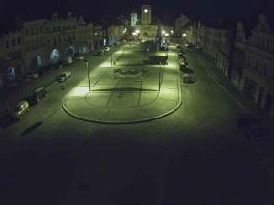 Město Žatec - Náměstí Svobody - 8.1.2026 v 03:45 Město Žatec - Náměstí Svobody - 8.1.2026 v 03:45