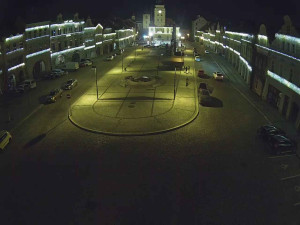 Město Žatec - Náměstí Svobody - 8.1.2026 v 21:15 Město Žatec - Náměstí Svobody - 8.1.2026 v 21:15