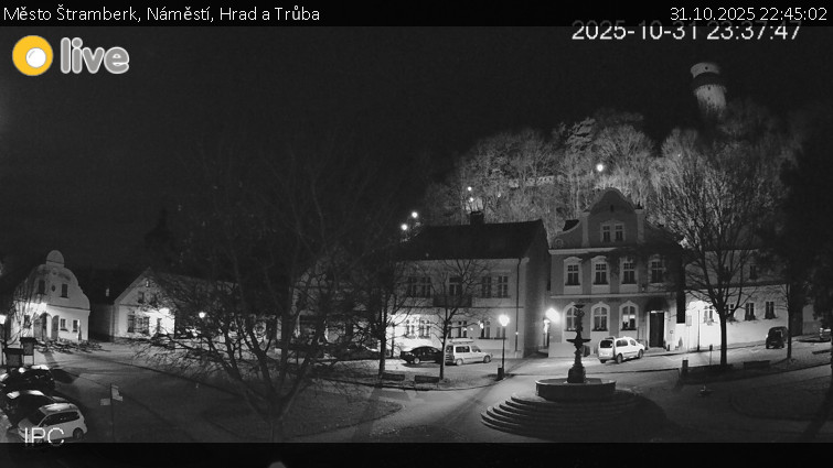 Město Štramberk - Náměstí, Hrad a Trůba - 31.10.2025 v 22:45 Město Štramberk - Náměstí, Hrad a Trůba - 31.10.2025 v 22:45