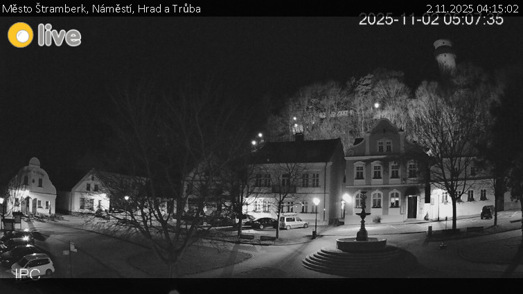 Město Štramberk - Náměstí, Hrad a Trůba - 2.11.2025 v 04:15 Město Štramberk - Náměstí, Hrad a Trůba - 2.11.2025 v 04:15