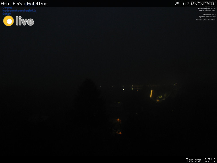 Horní Bečva - Hotel Duo - 29.10.2025 v 05:45 Horní Bečva - Hotel Duo - 29.10.2025 v 05:45