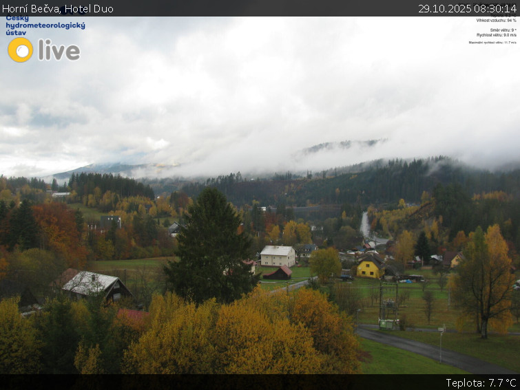 Horní Bečva - Hotel Duo - 29.10.2025 v 08:30 Horní Bečva - Hotel Duo - 29.10.2025 v 08:30