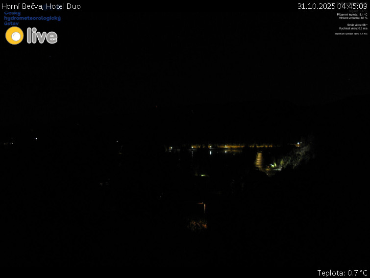 Horní Bečva - Hotel Duo - 31.10.2025 v 04:45 Horní Bečva - Hotel Duo - 31.10.2025 v 04:45