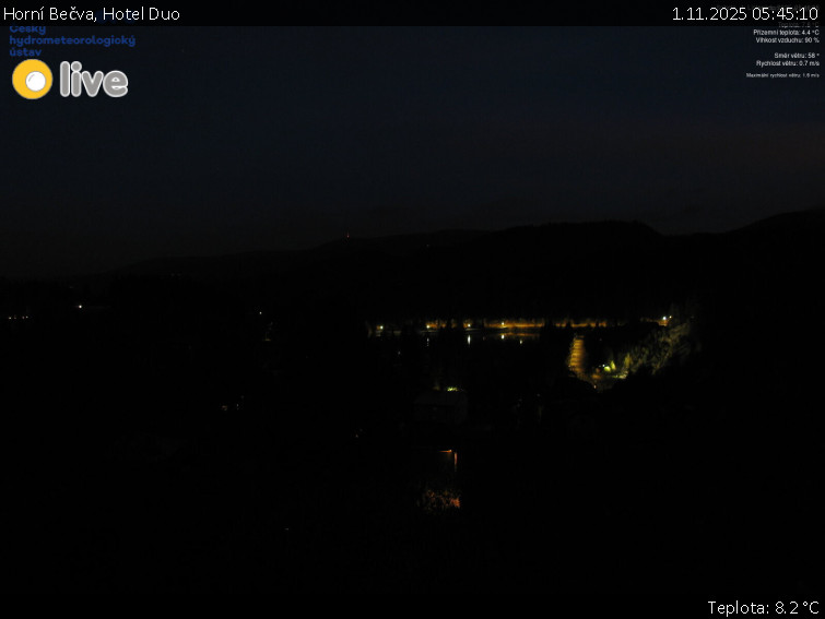 Horní Bečva - Hotel Duo - 1.11.2025 v 05:45 Horní Bečva - Hotel Duo - 1.11.2025 v 05:45