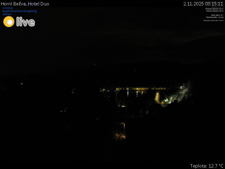 Horní Bečva - Hotel Duo - 2.11.2025 v 03:15 Horní Bečva - Hotel Duo - 2.11.2025 v 03:15