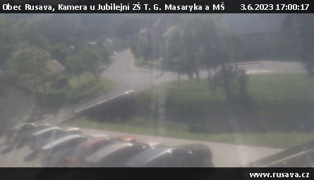 Ski Areál Rusava - Kamera u Jubilejní ZŠ T. G. Masaryka a MŠ - 3.6.2023 v 17:00