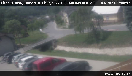 Ski Areál Rusava - Kamera u Jubilejní ZŠ T. G. Masaryka a MŠ - 4.6.2023 v 12:00