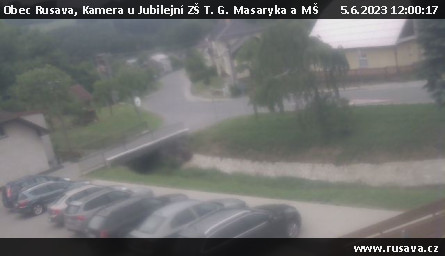 Ski Areál Rusava - Kamera u Jubilejní ZŠ T. G. Masaryka a MŠ - 5.6.2023 v 12:00