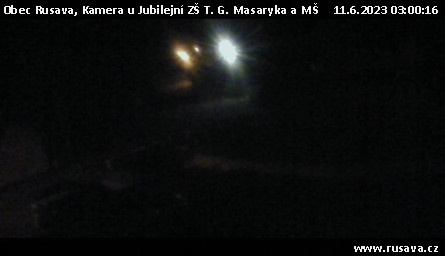 Ski Areál Rusava - Kamera u Jubilejní ZŠ T. G. Masaryka a MŠ - 11.6.2023 v 03:00