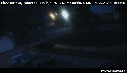 Ski Areál Rusava - Kamera u Jubilejní ZŠ T. G. Masaryka a MŠ - 11.6.2023 v 04:00