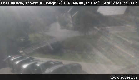 Ski Areál Rusava - Kamera u Jubilejní ZŠ T. G. Masaryka a MŠ - 4.10.2023 v 15:30