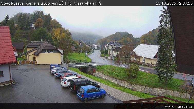 Obec Rusava - Kamera u Jubilejní ZŠ T. G. Masaryka a MŠ - 15.10.2025 v 09:00 Obec Rusava - Kamera u Jubilejní ZŠ T. G. Masaryka a MŠ - 15.10.2025 v 09:00