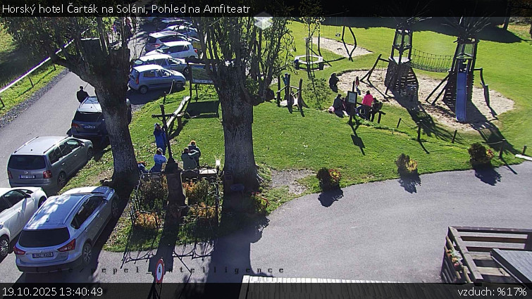 Horský hotel Čarták na Soláni - Pohled na Amfiteatr - 19.10.2025 v 13:40 Horský hotel Čarták na Soláni - Pohled na Amfiteatr - 19.10.2025 v 13:40