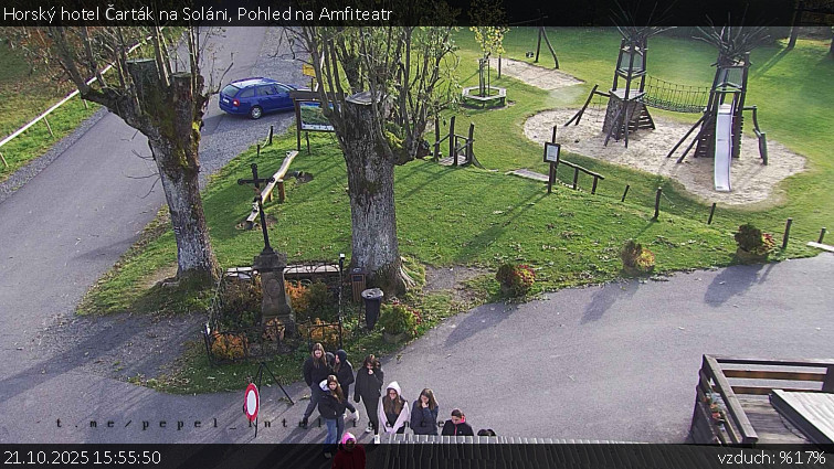 Horský hotel Čarták na Soláni - Pohled na Amfiteatr - 21.10.2025 v 15:55 Horský hotel Čarták na Soláni - Pohled na Amfiteatr - 21.10.2025 v 15:55