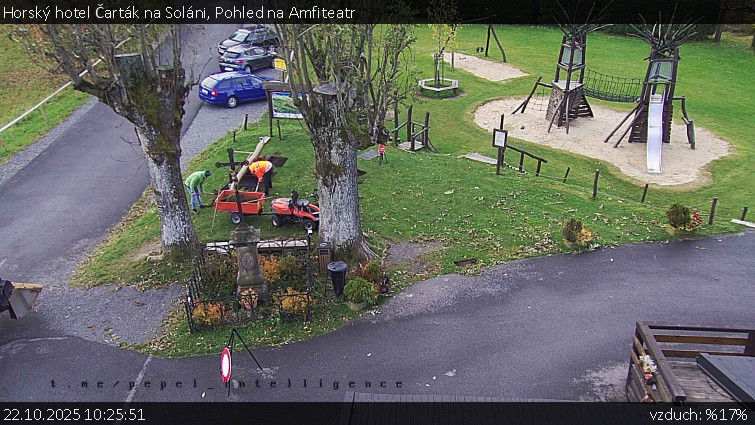 Horský hotel Čarták na Soláni - Pohled na Amfiteatr - 22.10.2025 v 10:25 Horský hotel Čarták na Soláni - Pohled na Amfiteatr - 22.10.2025 v 10:25