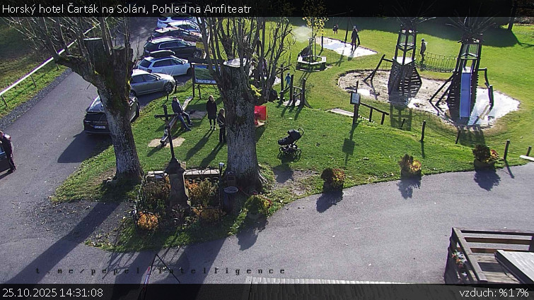 Horský hotel Čarták na Soláni - Pohled na Amfiteatr - 25.10.2025 v 14:31 Horský hotel Čarták na Soláni - Pohled na Amfiteatr - 25.10.2025 v 14:31