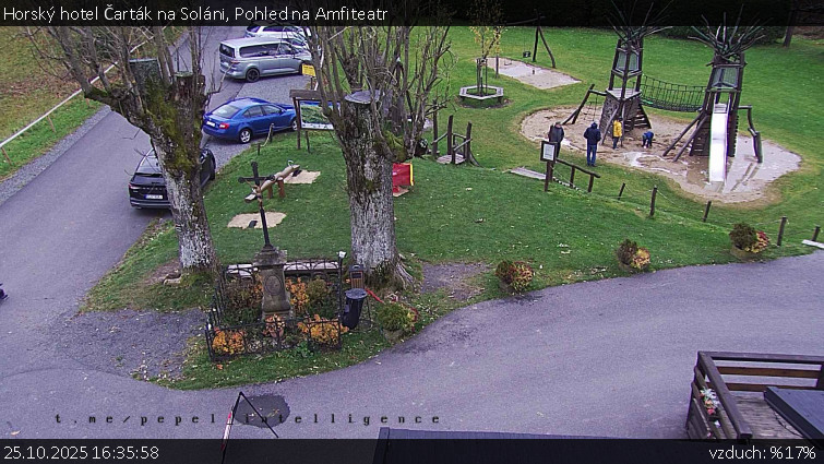 Horský hotel Čarták na Soláni - Pohled na Amfiteatr - 25.10.2025 v 16:35 Horský hotel Čarták na Soláni - Pohled na Amfiteatr - 25.10.2025 v 16:35