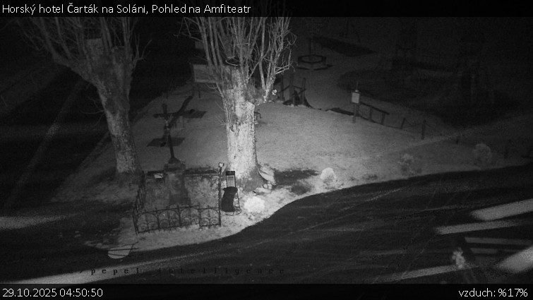Horský hotel Čarták na Soláni - Pohled na Amfiteatr - 29.10.2025 v 04:50 Horský hotel Čarták na Soláni - Pohled na Amfiteatr - 29.10.2025 v 04:50