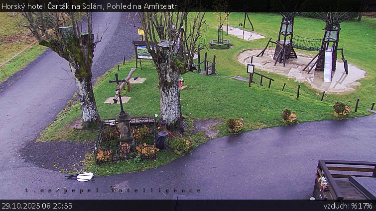 Horský hotel Čarták na Soláni - Pohled na Amfiteatr - 29.10.2025 v 08:20 Horský hotel Čarták na Soláni - Pohled na Amfiteatr - 29.10.2025 v 08:20