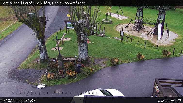 Horský hotel Čarták na Soláni - Pohled na Amfiteatr - 29.10.2025 v 09:31 Horský hotel Čarták na Soláni - Pohled na Amfiteatr - 29.10.2025 v 09:31