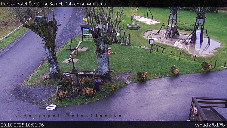 Horský hotel Čarták na Soláni - Pohled na Amfiteatr - 29.10.2025 v 10:01 Horský hotel Čarták na Soláni - Pohled na Amfiteatr - 29.10.2025 v 10:01