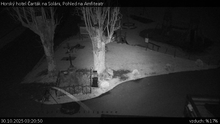 Horský hotel Čarták na Soláni - Pohled na Amfiteatr - 30.10.2025 v 03:20 Horský hotel Čarták na Soláni - Pohled na Amfiteatr - 30.10.2025 v 03:20