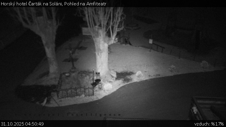 Horský hotel Čarták na Soláni - Pohled na Amfiteatr - 31.10.2025 v 04:50 Horský hotel Čarták na Soláni - Pohled na Amfiteatr - 31.10.2025 v 04:50