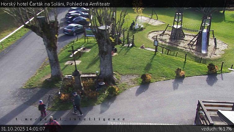 Horský hotel Čarták na Soláni - Pohled na Amfiteatr - 31.10.2025 v 14:01 Horský hotel Čarták na Soláni - Pohled na Amfiteatr - 31.10.2025 v 14:01