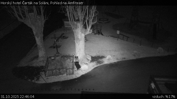 Horský hotel Čarták na Soláni - Pohled na Amfiteatr - 31.10.2025 v 22:46 Horský hotel Čarták na Soláni - Pohled na Amfiteatr - 31.10.2025 v 22:46
