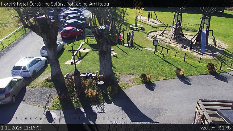 Horský hotel Čarták na Soláni - Pohled na Amfiteatr - 1.11.2025 v 11:16 Horský hotel Čarták na Soláni - Pohled na Amfiteatr - 1.11.2025 v 11:16