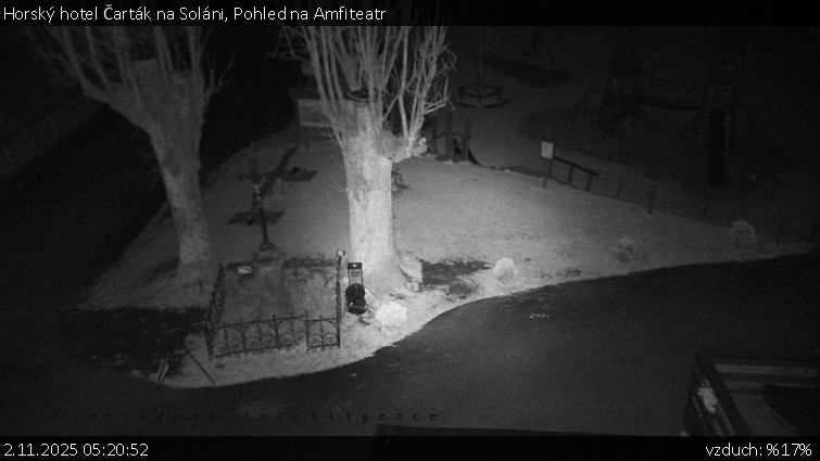 Horský hotel Čarták na Soláni - Pohled na Amfiteatr - 2.11.2025 v 05:20 Horský hotel Čarták na Soláni - Pohled na Amfiteatr - 2.11.2025 v 05:20