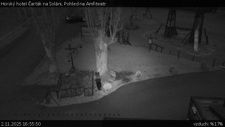 Horský hotel Čarták na Soláni - Pohled na Amfiteatr - 2.11.2025 v 16:55 Horský hotel Čarták na Soláni - Pohled na Amfiteatr - 2.11.2025 v 16:55