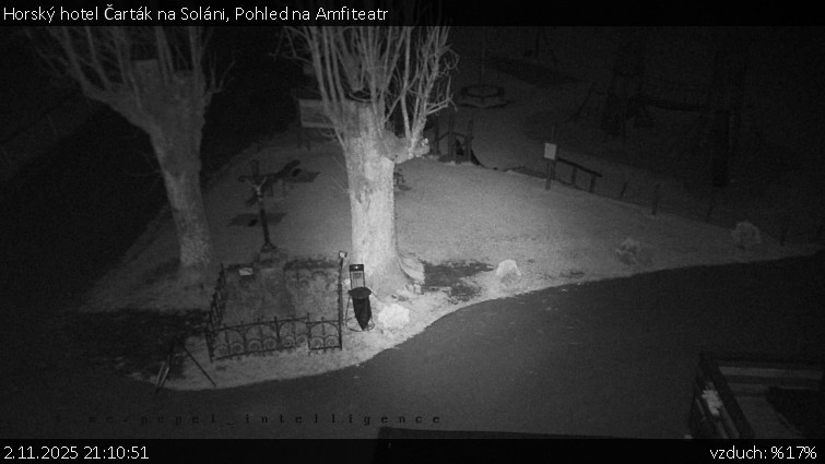 Horský hotel Čarták na Soláni - Pohled na Amfiteatr - 2.11.2025 v 21:10 Horský hotel Čarták na Soláni - Pohled na Amfiteatr - 2.11.2025 v 21:10