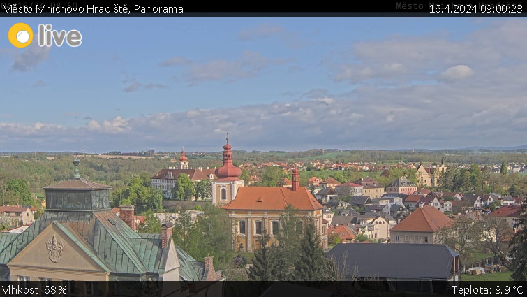 Město Mnichovo Hradiště - Panorama Mnichova Hradiště - 16.4.2024 v 09:00