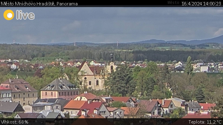 Město Mnichovo Hradiště - Panorama Mnichova Hradiště - 16.4.2024 v 14:00