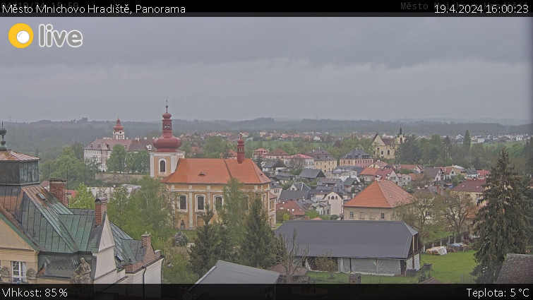 Město Mnichovo Hradiště - Panorama Mnichova Hradiště - 19.4.2024 v 16:00
