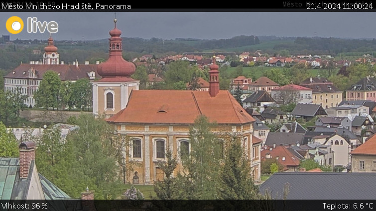 Město Mnichovo Hradiště - Panorama Mnichova Hradiště - 20.4.2024 v 11:00