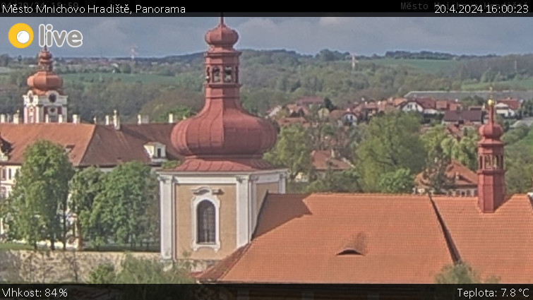Město Mnichovo Hradiště - Panorama Mnichova Hradiště - 20.4.2024 v 16:00
