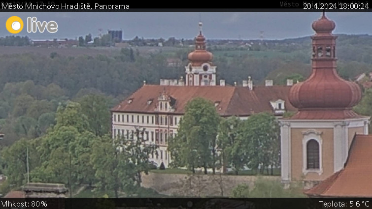 Město Mnichovo Hradiště - Panorama Mnichova Hradiště - 20.4.2024 v 18:00