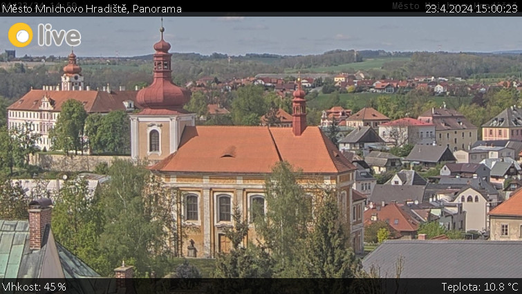 Město Mnichovo Hradiště - Panorama Mnichova Hradiště - 23.4.2024 v 15:00