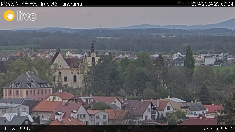 Město Mnichovo Hradiště - Panorama Mnichova Hradiště - 23.4.2024 v 20:00
