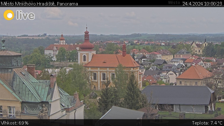 Město Mnichovo Hradiště - Panorama Mnichova Hradiště - 24.4.2024 v 10:00