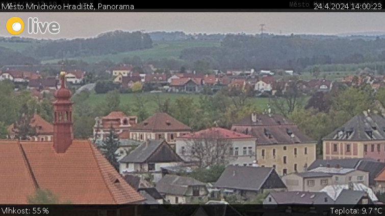 Město Mnichovo Hradiště - Panorama Mnichova Hradiště - 24.4.2024 v 14:00