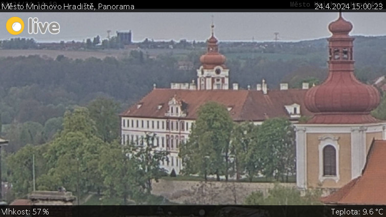 Město Mnichovo Hradiště - Panorama Mnichova Hradiště - 24.4.2024 v 15:00