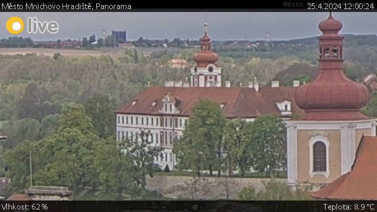 Město Mnichovo Hradiště - Panorama Mnichova Hradiště - 25.4.2024 v 12:00