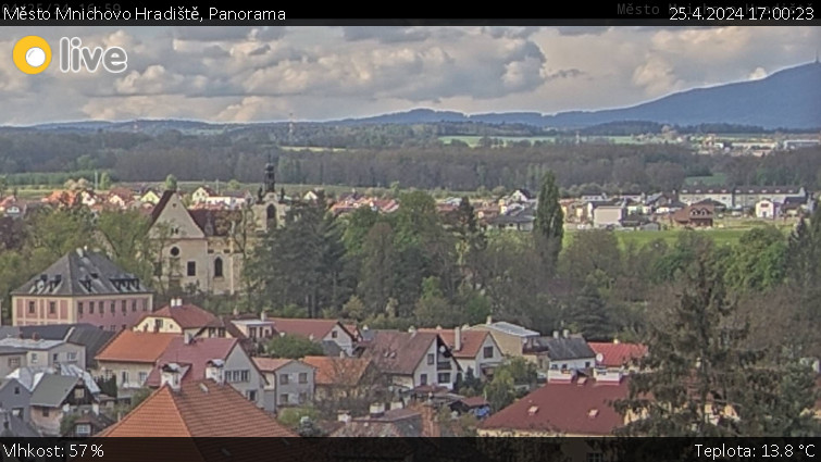 Město Mnichovo Hradiště - Panorama Mnichova Hradiště - 25.4.2024 v 17:00