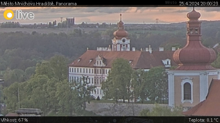 Město Mnichovo Hradiště - Panorama Mnichova Hradiště - 25.4.2024 v 20:00