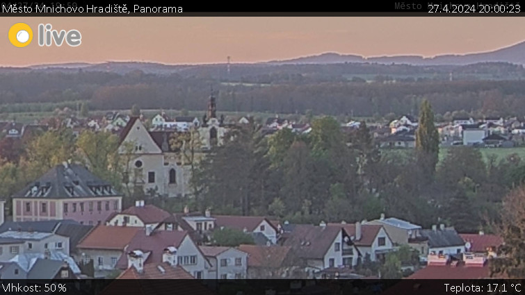 Město Mnichovo Hradiště - Panorama Mnichova Hradiště - 27.4.2024 v 20:00